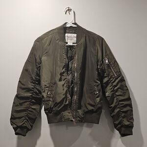 American Rag Olive Green Bomber Jacket